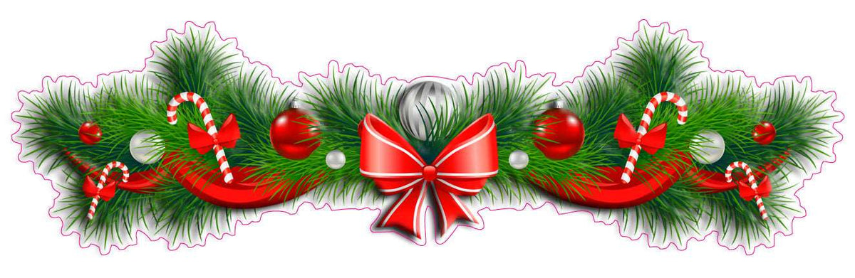 Holiday Bow Windshield Sticker