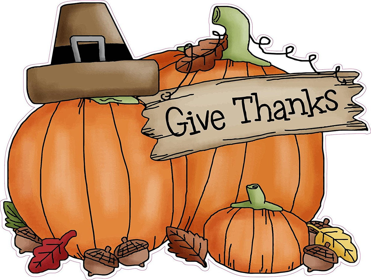 Thanksgiving and Football Wall or Window Decor Decal