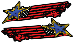 American Flag Star Stripes Pairs decal