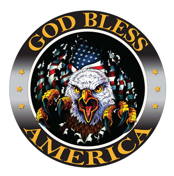 God bless America Ripping though decal