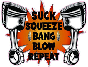 Suck, squeeze, bang, blow, repeat decal