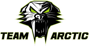 Team Arctic Cat Decal Version 3 - 6" x 3" | Nostalgia Decals Online vinyl graphics for snowmobiles, vinyl snowmobile stickers, die cut vinyl jetski graphics