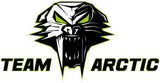 Team Arctic Cat Decal Version 3 - 6" x 3" | Nostalgia Decals Online vinyl graphics for snowmobiles, vinyl snowmobile stickers, die cut vinyl jetski graphics