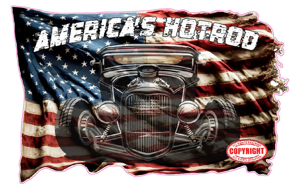 America's Hotrod decal