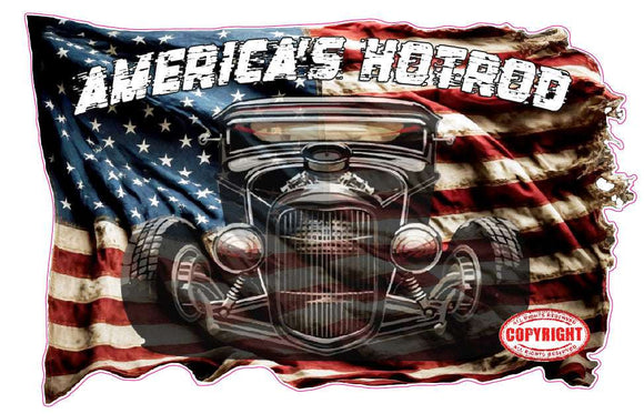 America's Hotrod decal