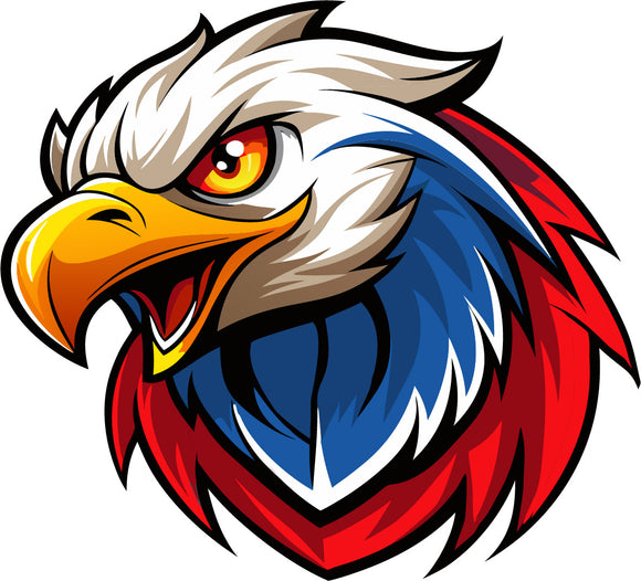 Eaglehead Red White Blue Digital artwork Download