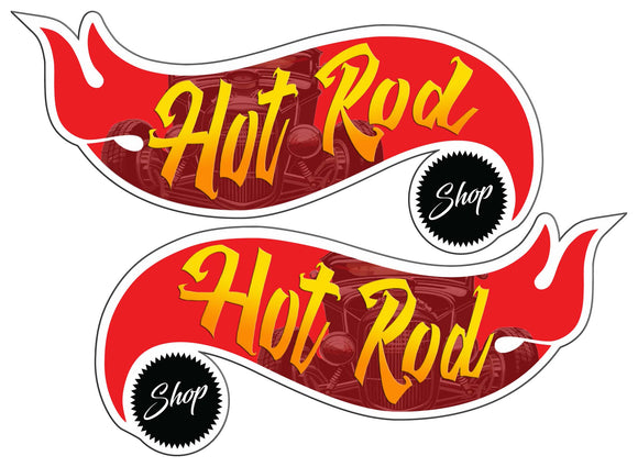 Hot Rod shop decals