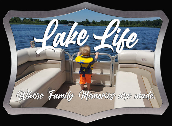 Lake Life where memories are made decal