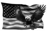 red white and blue american flag eagle decal