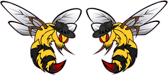 Stinger Hornets Decal Pair