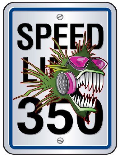 Nitro Fish 350 Speed Limit Decal  Nostalgia Decals Die Cut Vinyl