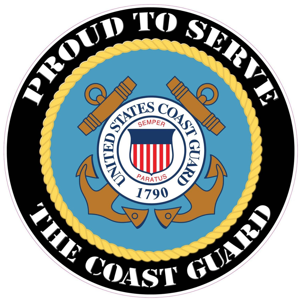 Proudly Served Coast Guard Decal | Nostalgia Decals Military Vinyl ...